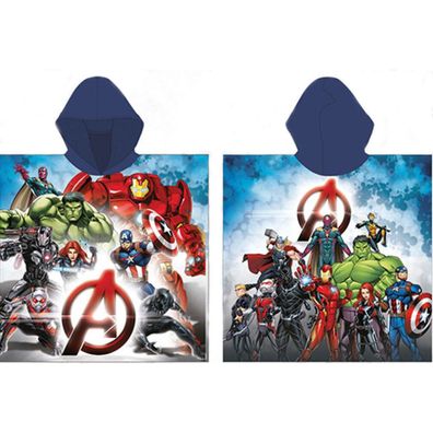 Avengers Heroes Strandtuch Poncho 55x110 cm (Fast Dry)