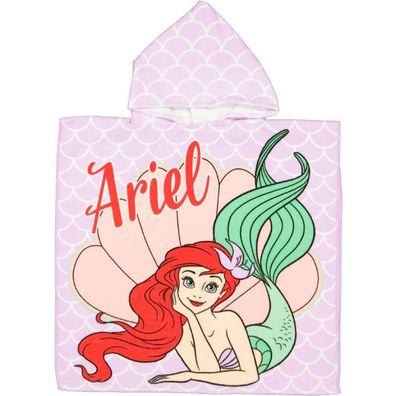 Disney Prinzessin Ariel Strandtuch Poncho 60x120 cm (Fast Dry)