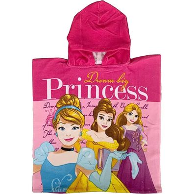 Disney Prinzessin Dream Strandtuch Poncho 50x100 cm (Schnelltrocknend)