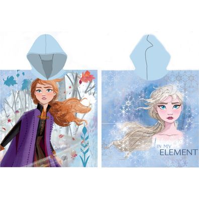 Disney Eiskönigin Element Strandtuch-Poncho 55x110 cm (Schnelltrocknend)