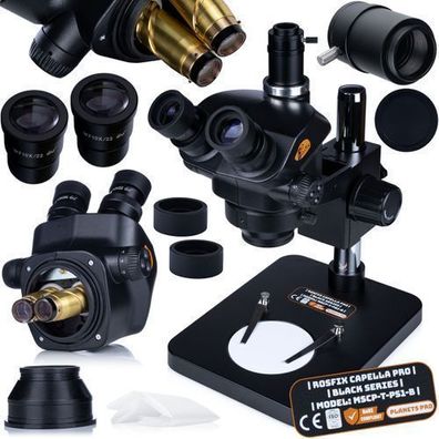 Rosfix Stereomikroskop Capella Pro – Zoom 7–45x | Greenough, C-Mount 25 mm