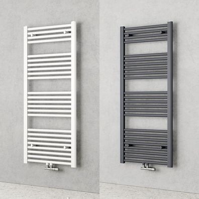 EMKE® Badheizkörper Handtuchheizkörper Heizkörper Handtuchwärmer Anthrazit/ Weiß