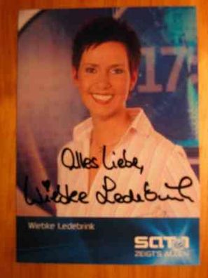 Sat1 Fernsehmoderatorin Wiebke Ledebrink - Autogramm!!!