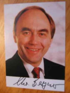 Sachsen-Anhalt Ministerpräsident CDU Dr. Christoph Bergner - handsigniertes Autogramm