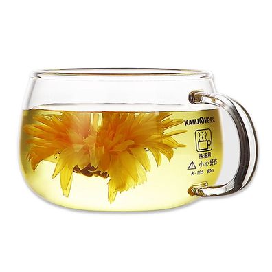 4xTeegläser mit Griff Kungfu Tee Espresso Borosilikatglas Gläserset -80ml