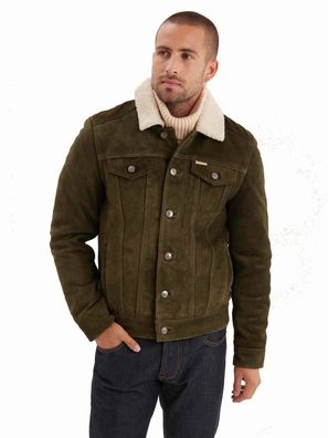 Lederjacke Iron & Resin Open Road Khaki