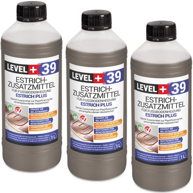 Estrichzusatzmittel 3L Fussbodenheizung Heizestrich - Zementestrich Profi L+39