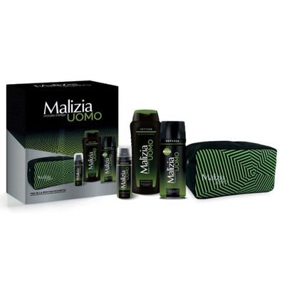 Malizia Uomo Profumo D´intesa Vetyver Geschenkset 4 teilig