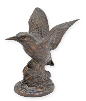 Bronzeskulptur Eisvogel Replikat Retro Design Dekoration