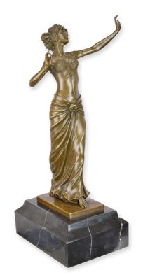 Bronzeskulptur Tänzerin Replikat Retro Design Dekoration