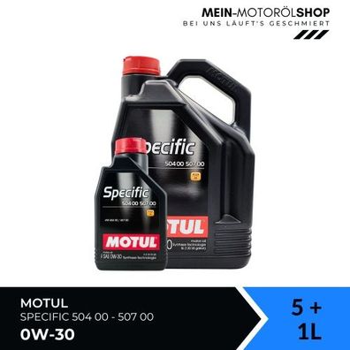 Motul Specific 504 00 - 507 00 0W-30 5 + 1 Liter