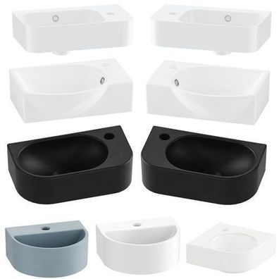 EMKE Keramik Waschbecken Wandmontage Waschtisch Hänge Bad Design Waschschale