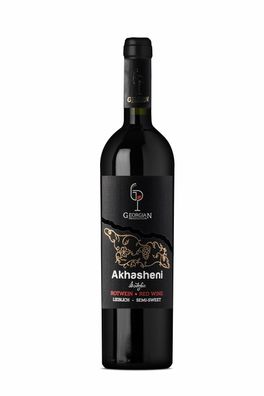 Akhasheni Rot, Rotwein (lieblich) aus Georgien, 0,75l