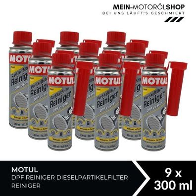 Motul DPF Reiniger Dieselpartikelfilter Reiniger 9x300 ML