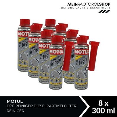Motul DPF Reiniger Dieselpartikelfilter Reiniger 8x300 ML