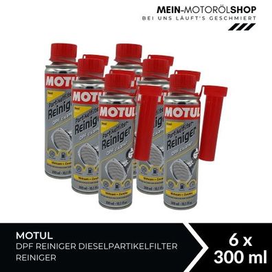 Motul DPF Reiniger Dieselpartikelfilter Reiniger 6x300 ML