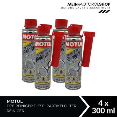Motul DPF Reiniger Dieselpartikelfilter Reiniger 4x300 ML
