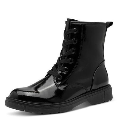 Marco Tozzi Stiefelette - Schwarz Lack Synthetik