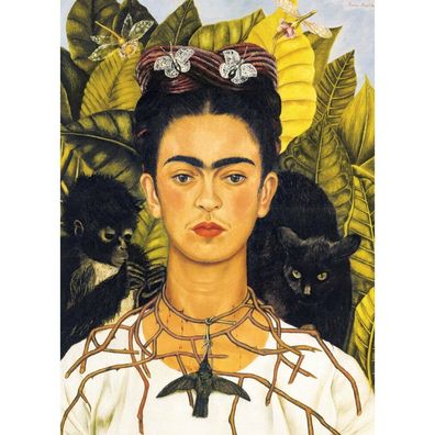 Eurographics Puzzle Portrait von Frida Kahlo mit Dornenkette 1000 Teile