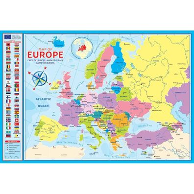 Eurographics Puzzle Karte von Europa 200 Teile
