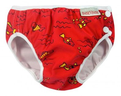 Imse Vimse Schwimmwindel red fish / rote Fische - Grösse: NB (Newborn)