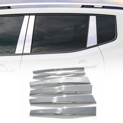 B-Säule C-Säule Türsäulen Verkleidung für BMW 5er E34 1989-1995 Chrom Silber 6x