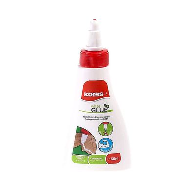 Kores K75816 Bastelkleber White Glue 60ml starker Bastelkleber DIY