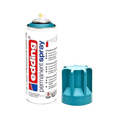Edding 5200 Permanent Spray 200 ml, viele Oberflächen, langlebig Petrol Matt
