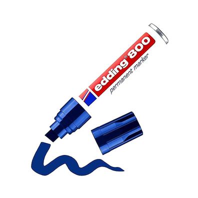 Edding 800 Permanentmarker, Vielseitiger Marker, permanente Blau