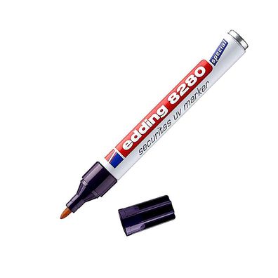 Edding 8280 Securitas UV Marker farblos, 1,5?3 mm, unsichtbar, Schwarzlicht