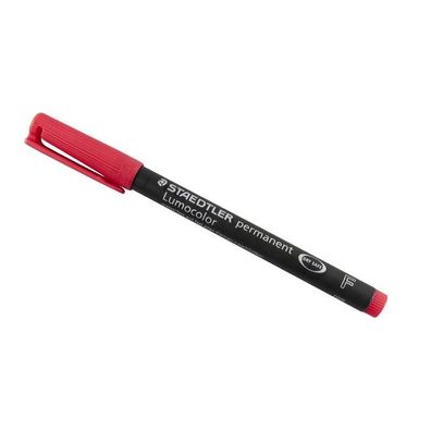Staedtler Lumocolor Folienstift permanent CD Marker wasserfest Rot / F