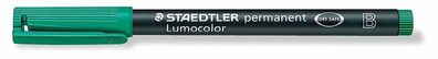 Staedtler Lumocolor Folienstift permanent CD Marker wasserfest Grün / B
