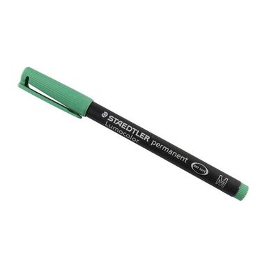 Staedtler Lumocolor Folienstift permanent CD Marker wasserfest Grün / M