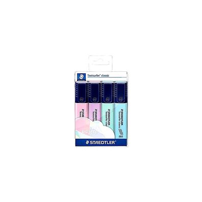 Staedtler Textmarker Textsurfer classic 4er Pastell Etui Leuchtmarker
