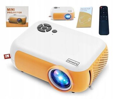 Tragbarer Mini-Projektor LED-Projektor FULL HD 1080p USB 1800lm 2000:1 Zenwire A10