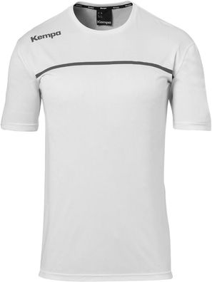 Kempa Sportshirts Emotion 2.0 Poly Shirt 2003184 Weiß/Anthra-3XL
