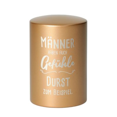 Kapselheber "Push" Flaschenöffner Aluminium Bieröffner in Edelstahl-Optik