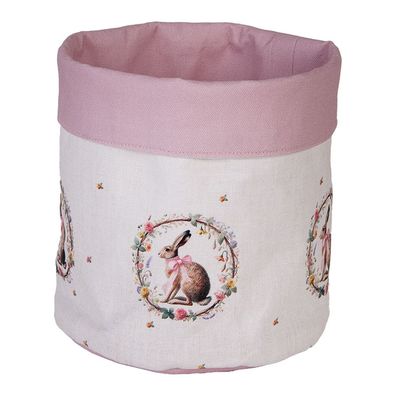 Clayre & Eef Brotkorb Ø 15x16 cm Beige Baumwolle (Gr. Ø 15x16 cm)