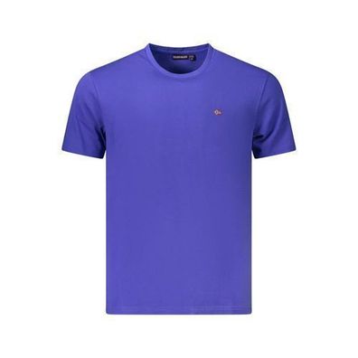 Napapijri Blue Cotton Men T-Shirt