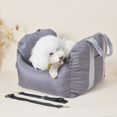 Car pet bed, travel dog mat, portable car seat dog bed, pet seat cushion, with