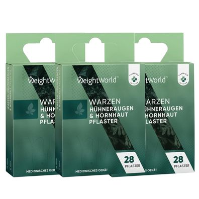 WeightWorld Warzenpflaster mit 28 Salicylsäurepflastern - 2 Pack