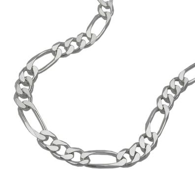 Armband 4,8mm Figarokette flach Silber 925