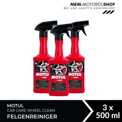 Motul Car Care Wheel Clean Felgenreiniger 3x500 ML