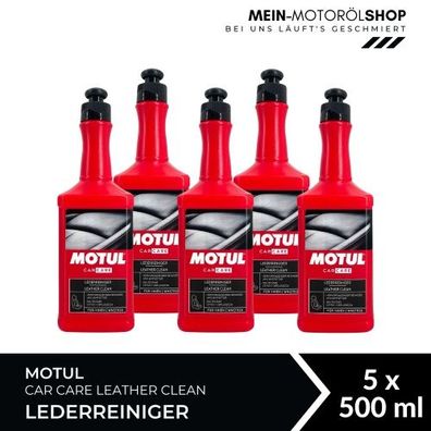 Motul Car Care Leather Clean Lederreiniger 5x500 ML
