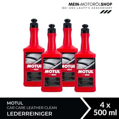 Motul Car Care Leather Clean Lederreiniger 4x500 ML