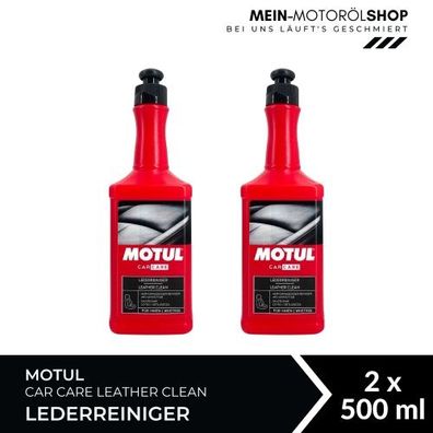 Motul Car Care Leather Clean Lederreiniger 2x500 ML