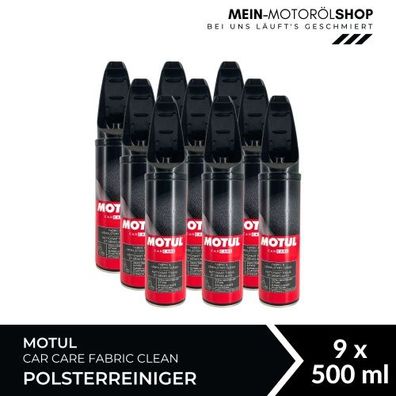 Motul Car Care Fabric Clean Polsterreiniger 9x500 ML