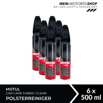 Motul Car Care Fabric Clean Polsterreiniger 6x500 ML
