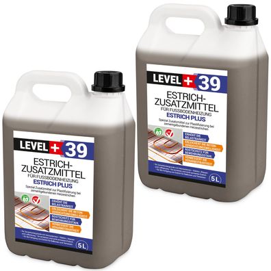 Estrichzusatzmittel Fussbodenheizung Heizestrich 10L - Zementestrich Profi L+39