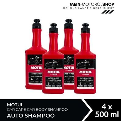 Motul Car Care Car Body Shampoo Auto Shampoo 4x500 ML